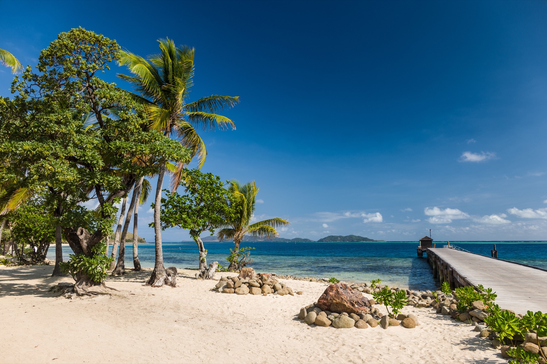 Fiji beach and tropical accommodation region
